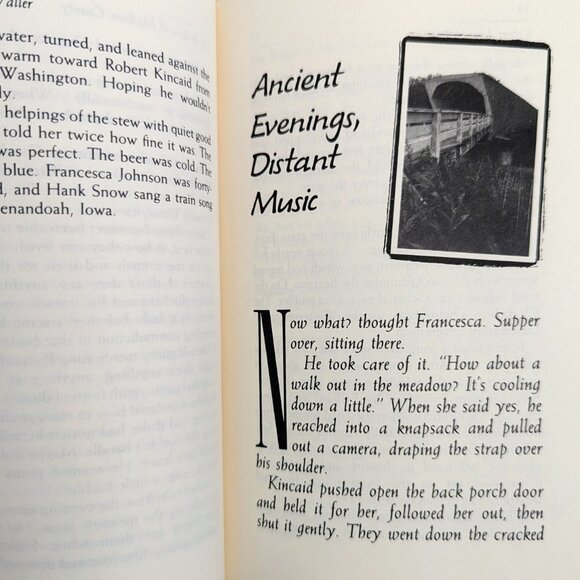 The Bridges of Madison County First Edition Hardcover 1992 Vintage Romance Book - Picture 7 of 14